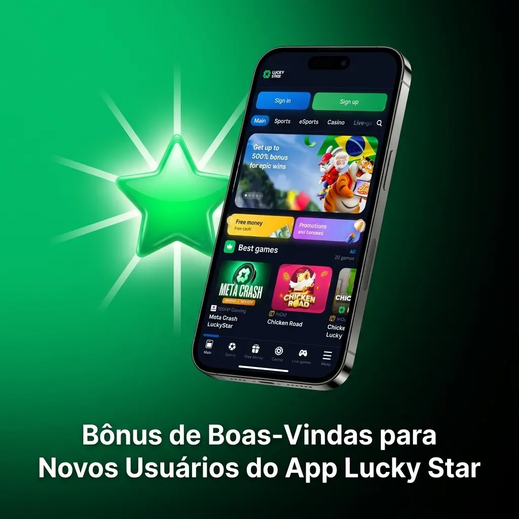 Bônus de boas-vindas Lucky Star: 200% em esportes ou até 500% em cassino nos primeiros depósitos