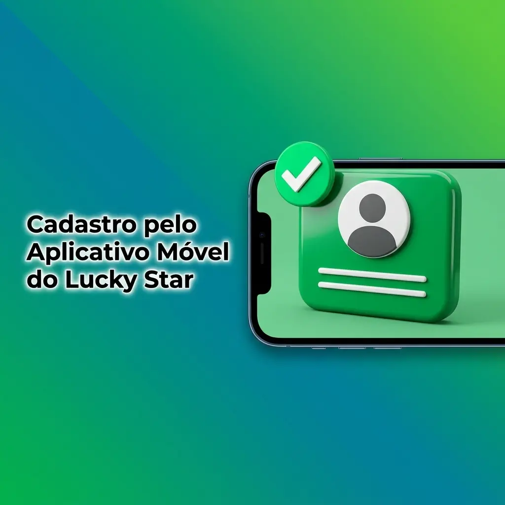 Cadastro no app móvel Lucky Star para Android com métodos via telefone, e-mail, Google e Telegram