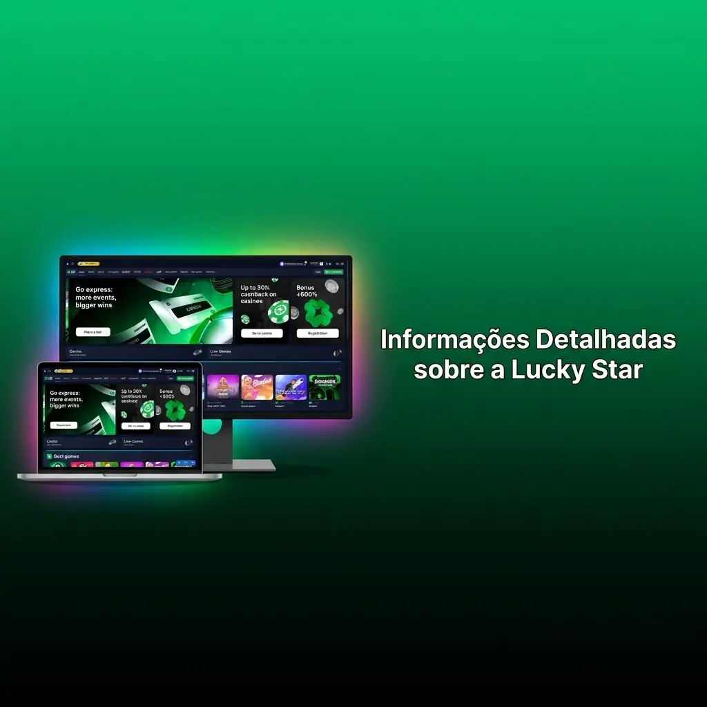 Plataforma Lucky Star com apostas esportivas, cassino online, segurança SSL e app mobile para usuários brasileiros