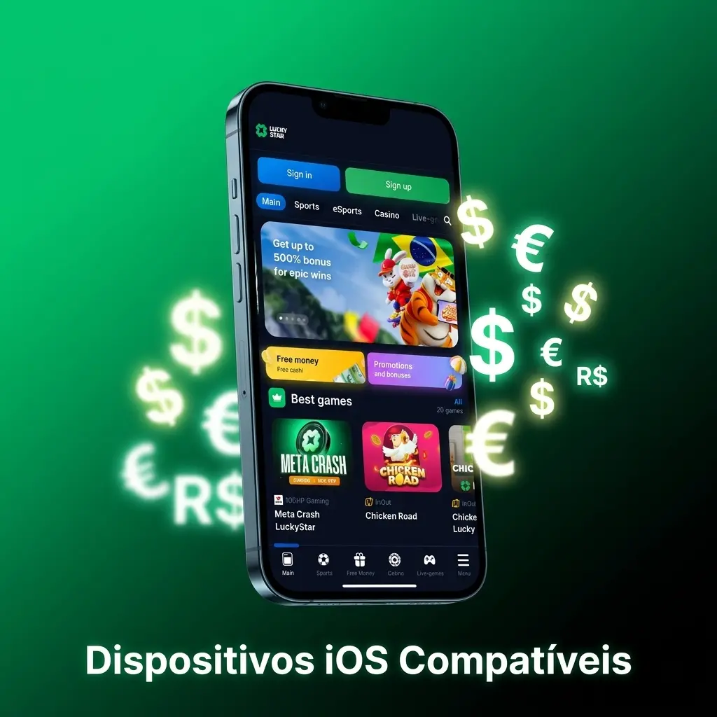 Lista de dispositivos iOS compatíveis com o aplicativo Lucky Star, incluindo modelos de iPhone e iPad suportados