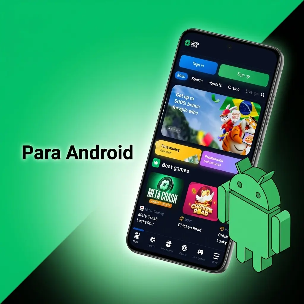 Tela de instalação do app Lucky Star APK no Android com opção de fontes desconhecidas ativada