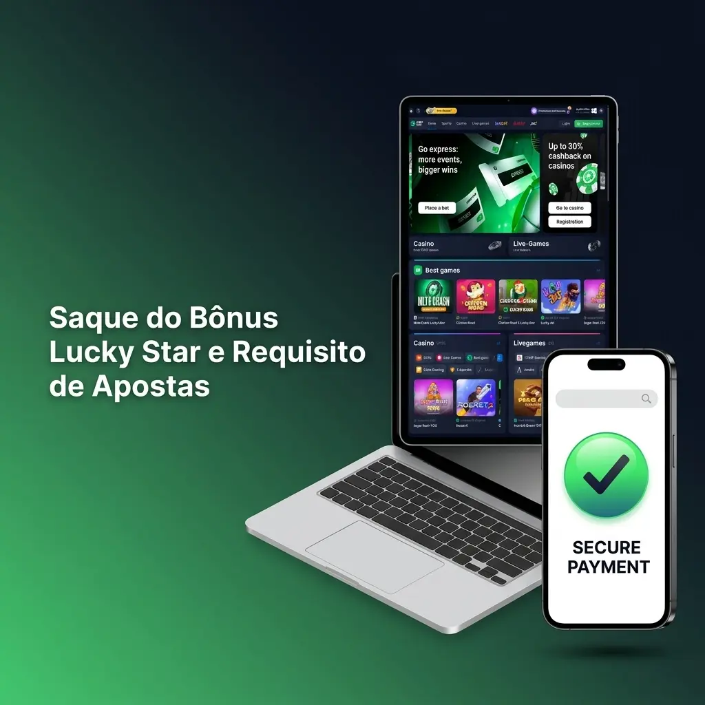 Requisitos de apostas e saque de bônus no Lucky Star Casino com rollover e métodos de pagamento