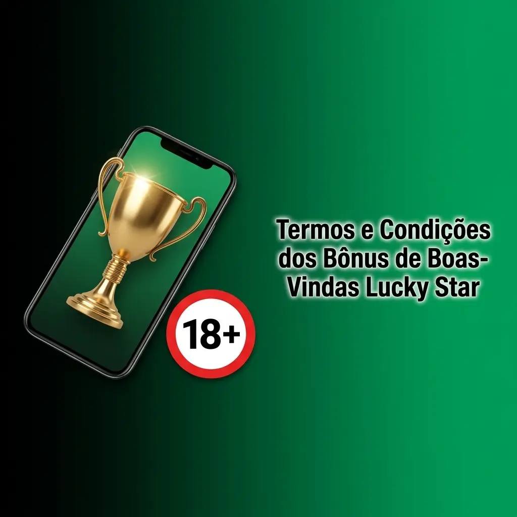 Termos e condições dos bônus de boas-vindas Lucky Star com requisitos de apostas e regras de uso